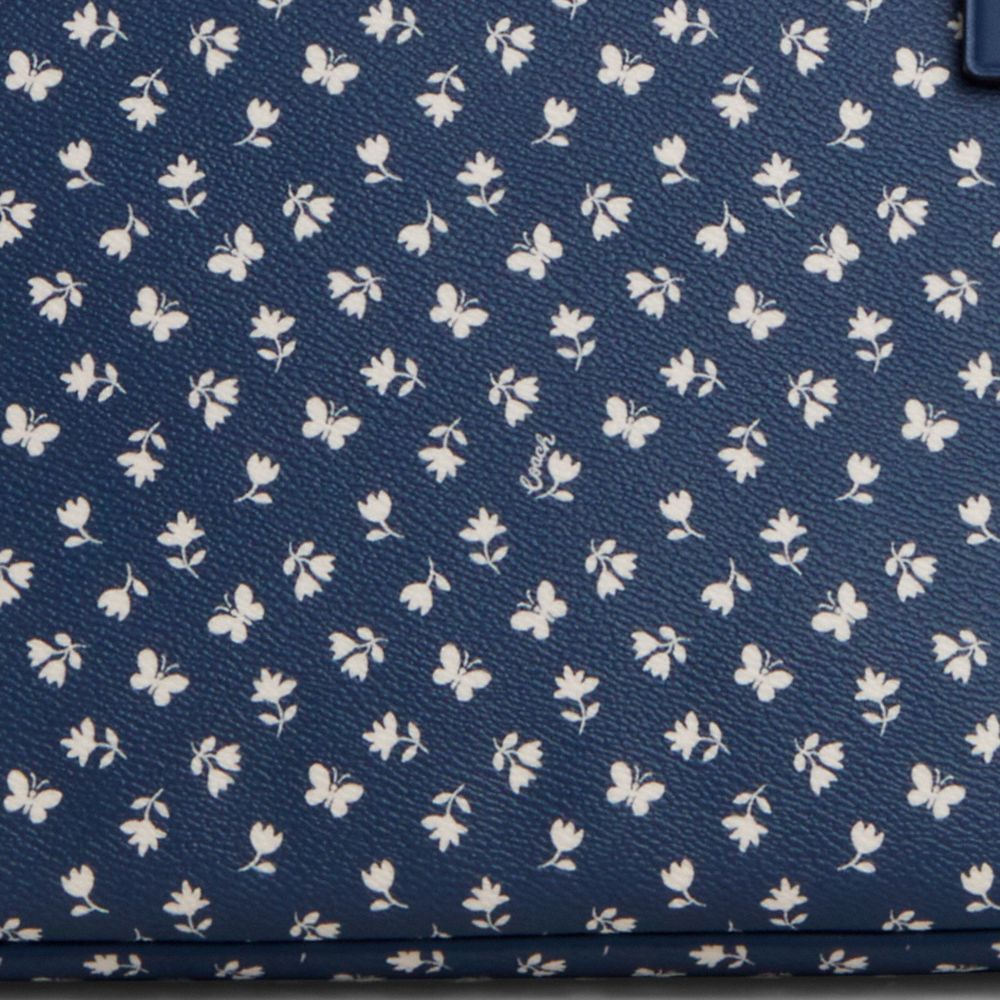 Gallery Tote Bag With Floral Print