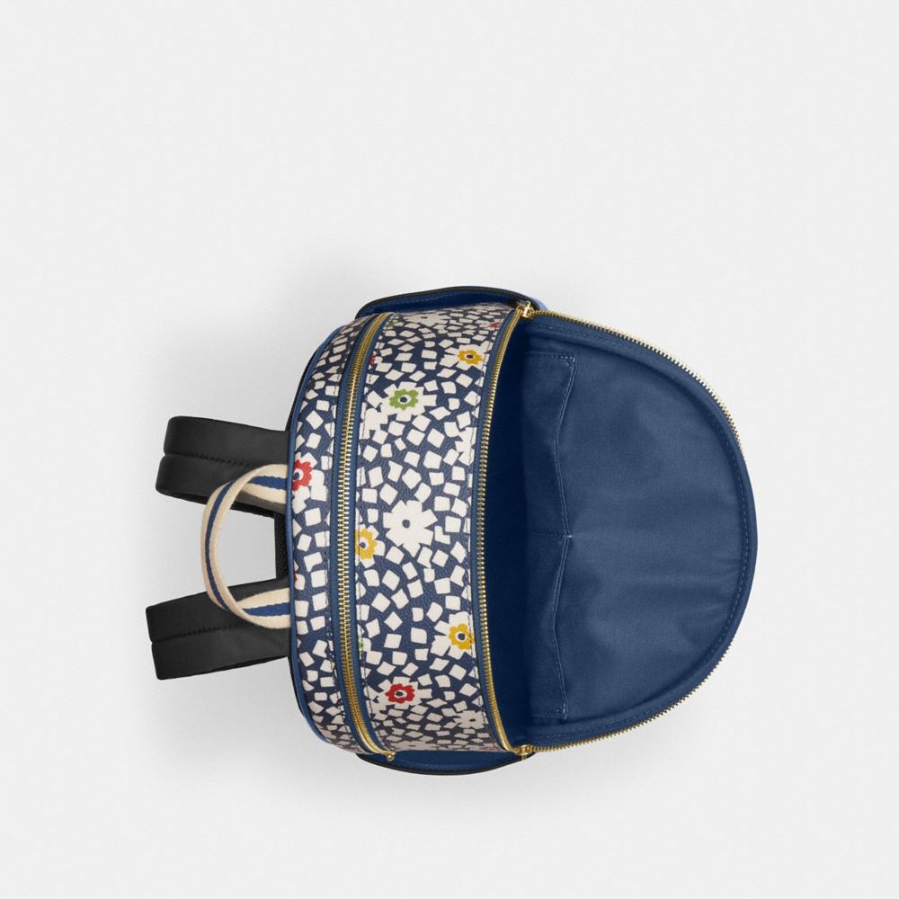 Court Backpack With Floral Print