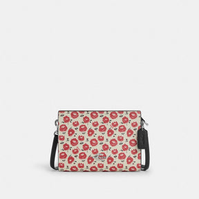 Slim Crossbody Bag With Floral Print