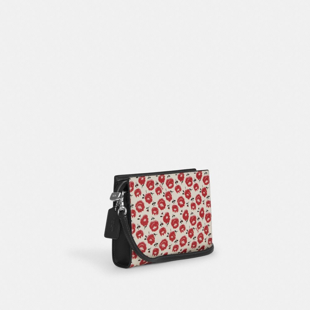 Slim Crossbody Bag With Floral Print