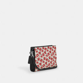 Slim Crossbody Bag With Floral Print