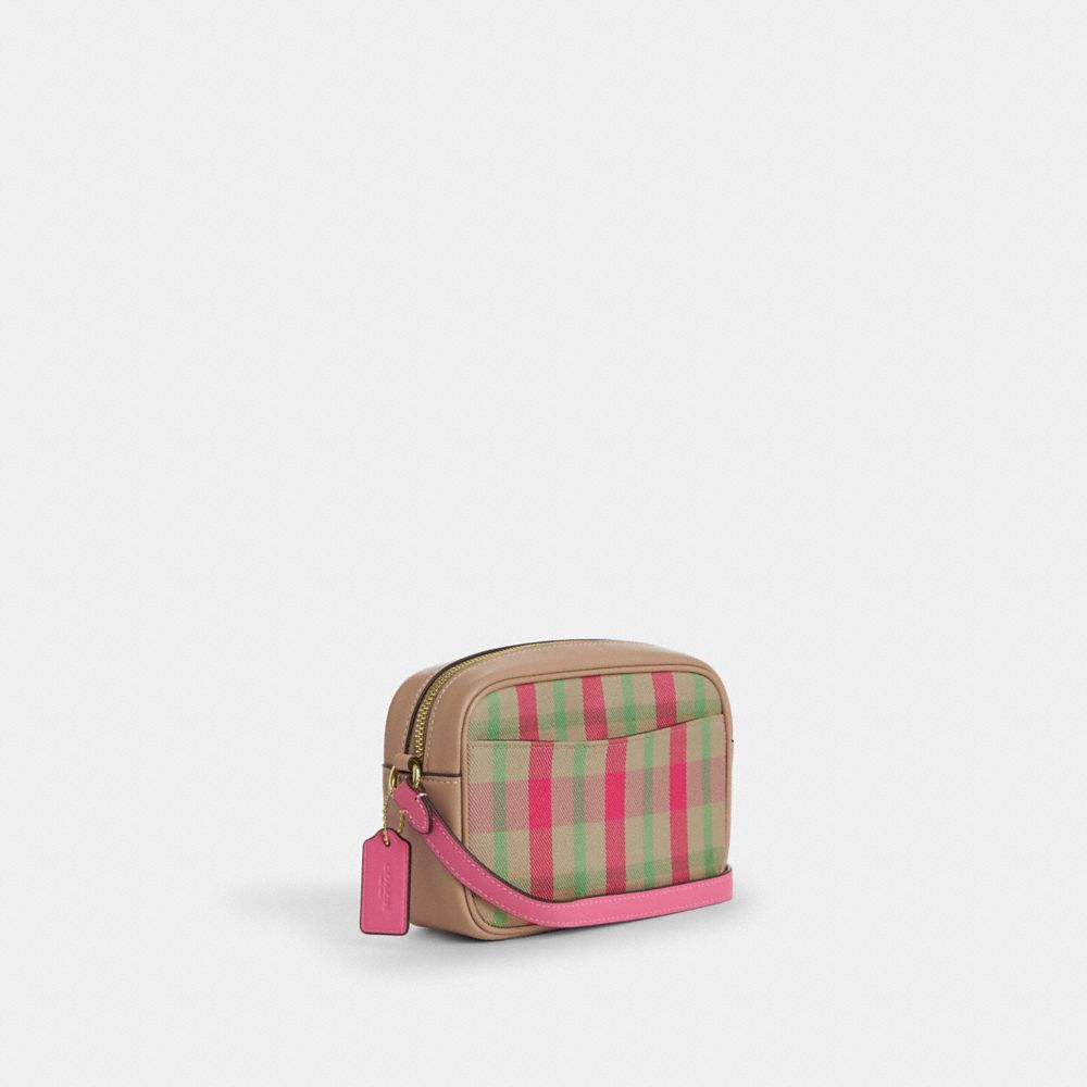 Mini Jamie Camera Bag With Plaid Print