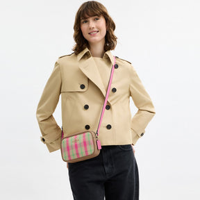 Mini Jamie Camera Bag With Plaid Print