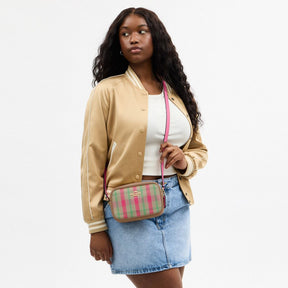 Mini Jamie Camera Bag With Plaid Print