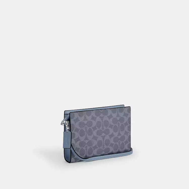 Slim Crossbody Bag  In Signature Canvas