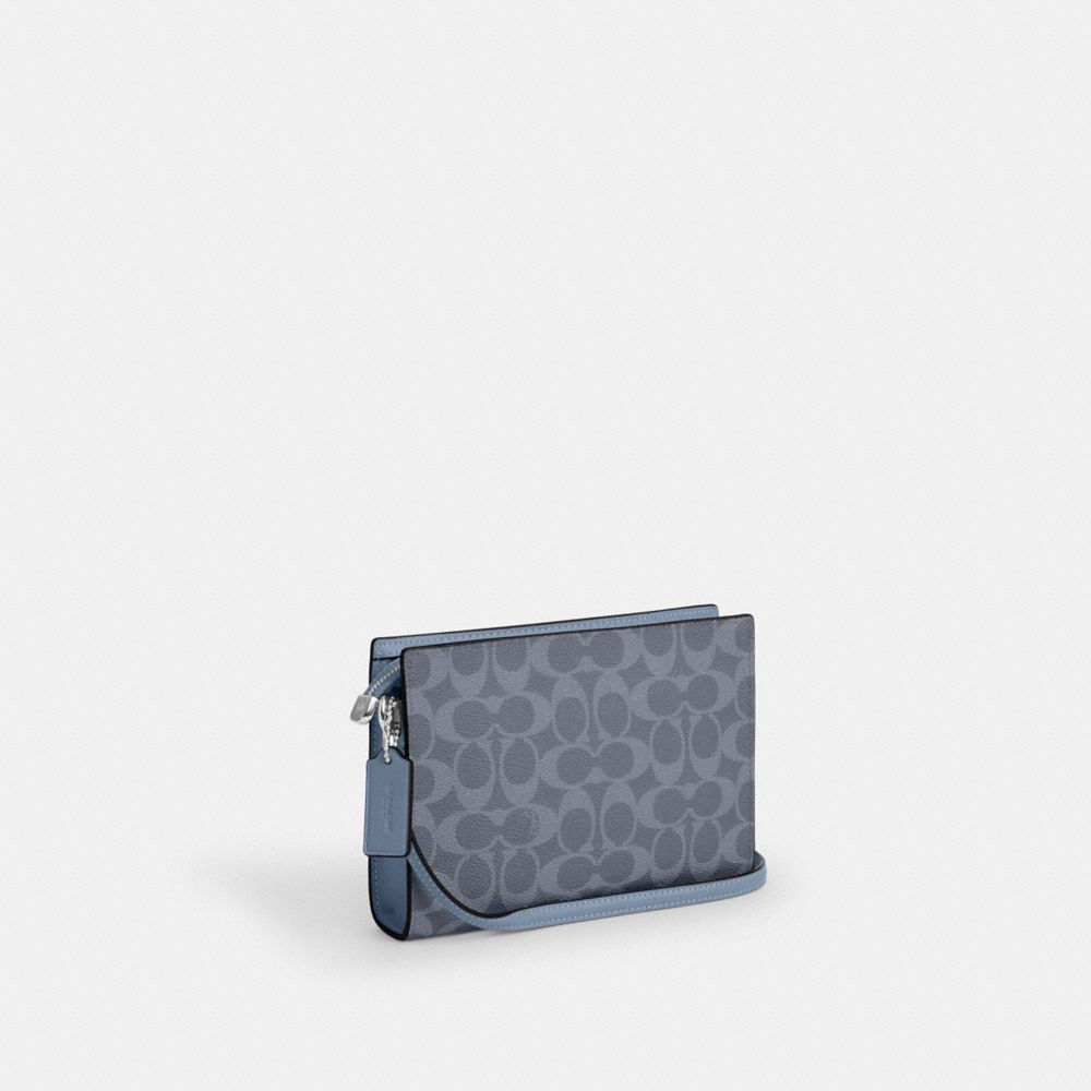 Slim Crossbody Bag In Signature Canvas