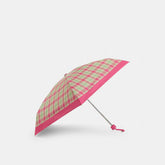 Uv Protection Mini Umbrella With Plaid Print