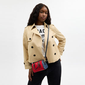 Mini Rowan Crossbody Bag In Colorblock Signature Canvas