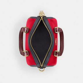 Mini Rowan Crossbody Bag In Colorblock Signature Canvas