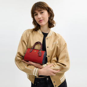 Mini Rowan Crossbody Bag In Colorblock Signature Canvas