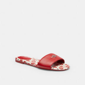Slide Sandal With Floral Print