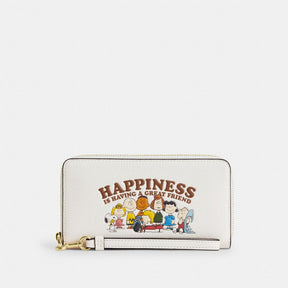 Coach X Peanuts Long Zip Around Wallet