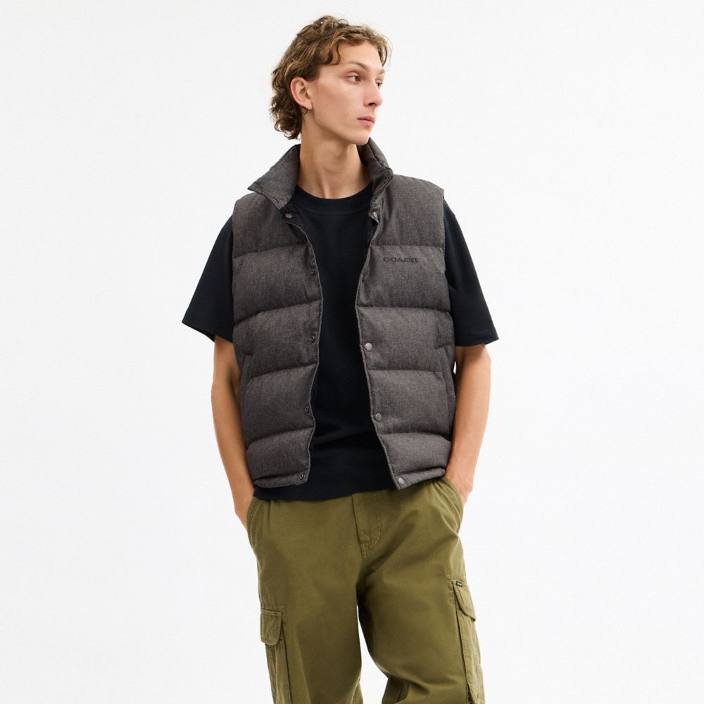 Solid Down Vest
