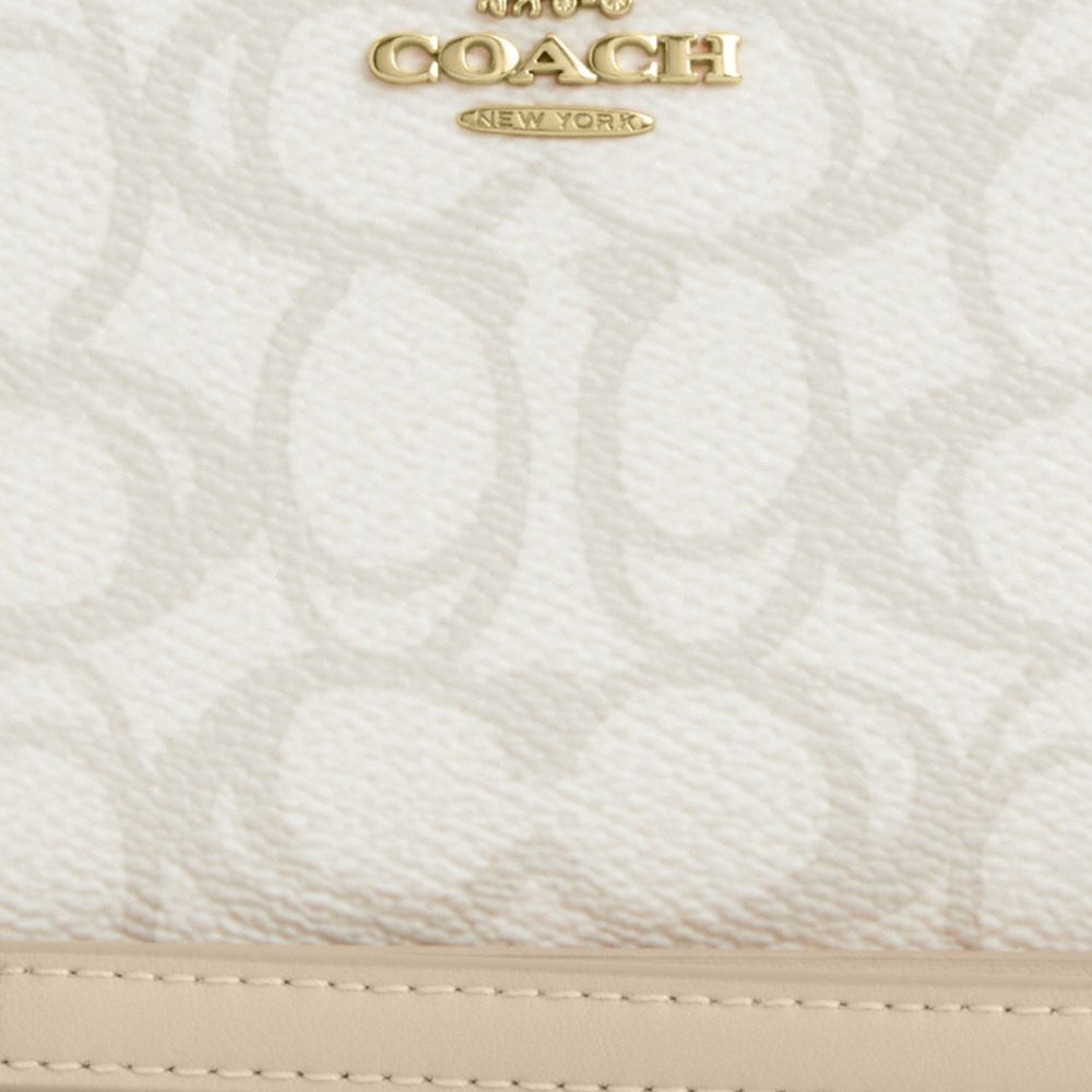 Long Zip Around Wallet In Sketch Signature Canvas