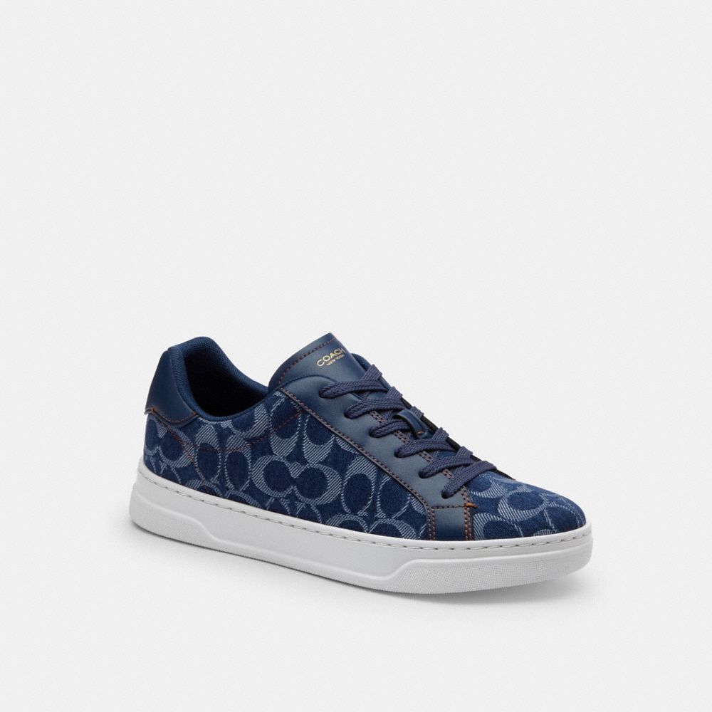 High Line Sneaker In Signature Denim