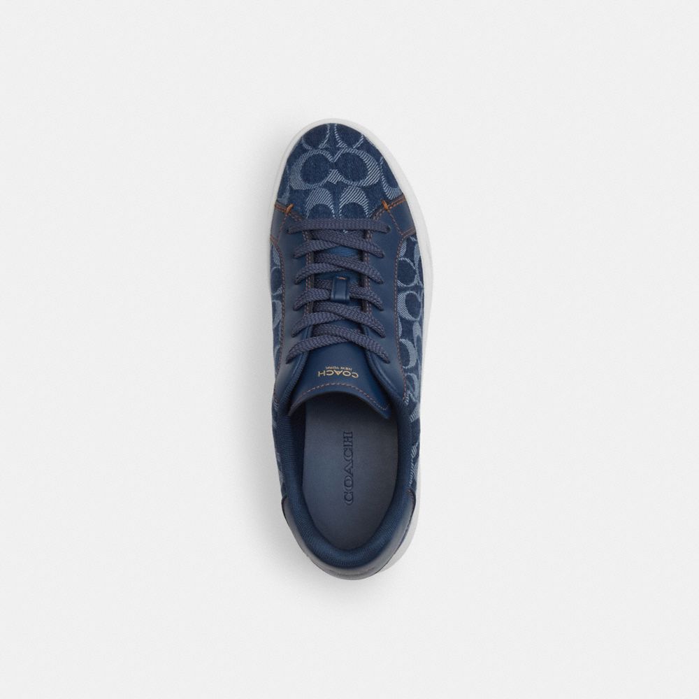 High Line Sneaker In Signature Denim
