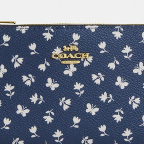 Slim Zip Wallet With Floral Print