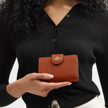 Medium Corner Zip Wallet In Loved Leather
