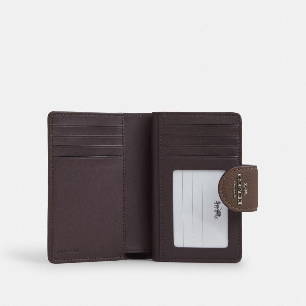 Medium Corner Zip Wallet With Gingham Print