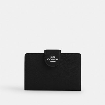 Medium Corner Zip Wallet With Gingham Print