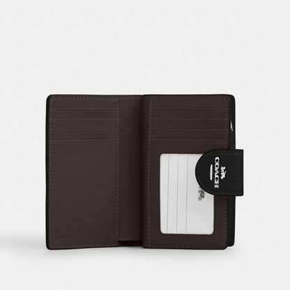 Medium Corner Zip Wallet With Gingham Print