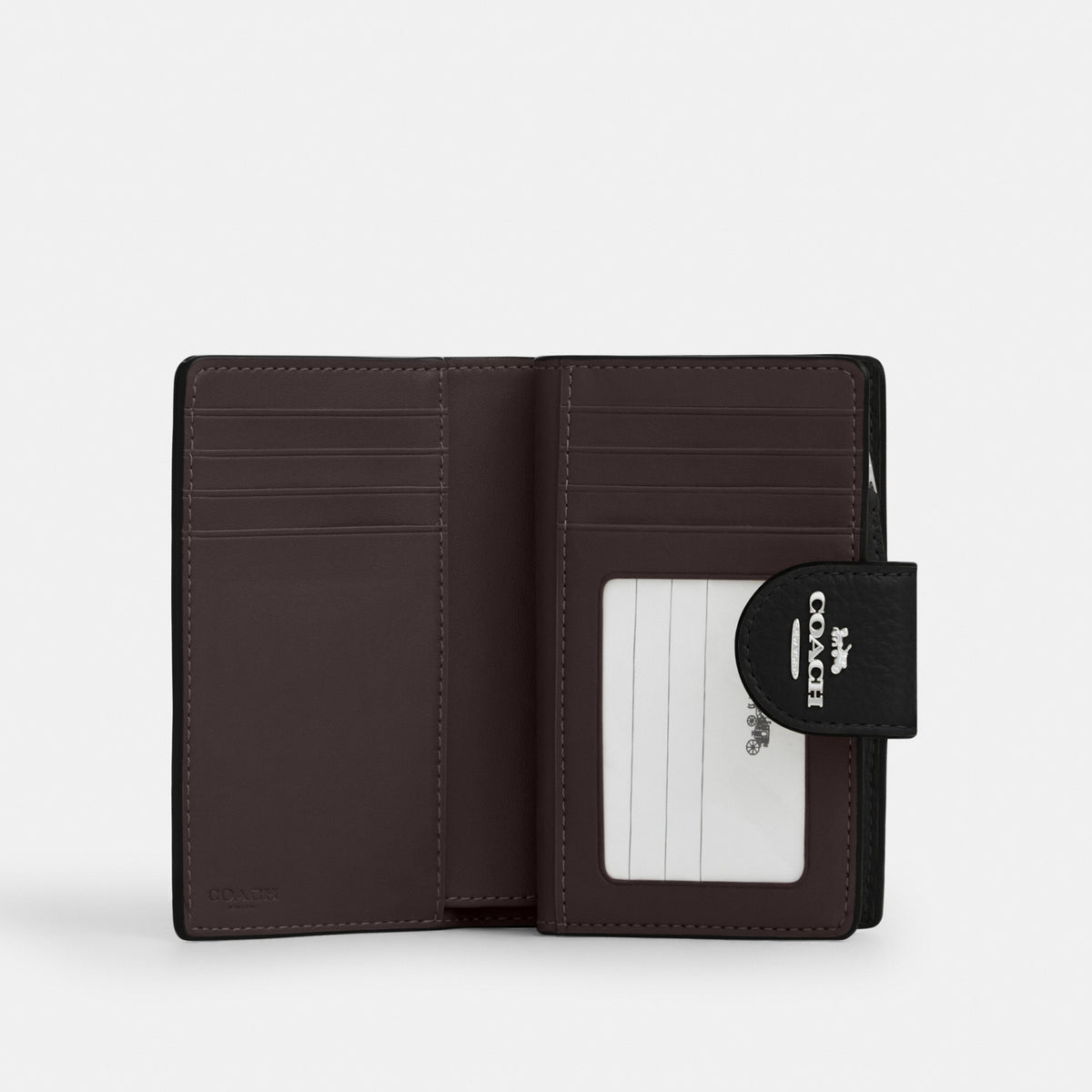 Medium Corner Zip Wallet With Gingham Print