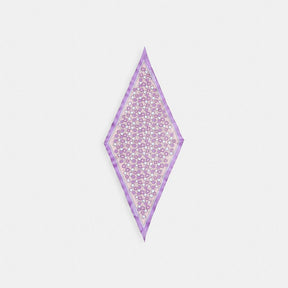 Floral Print Silk Diamond Scarf
