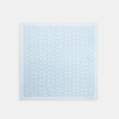 Iconic Motifs Print Silk Square Scarf