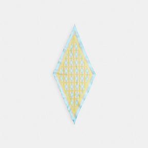 Maude Plaid Print Silk Diamond Scarf