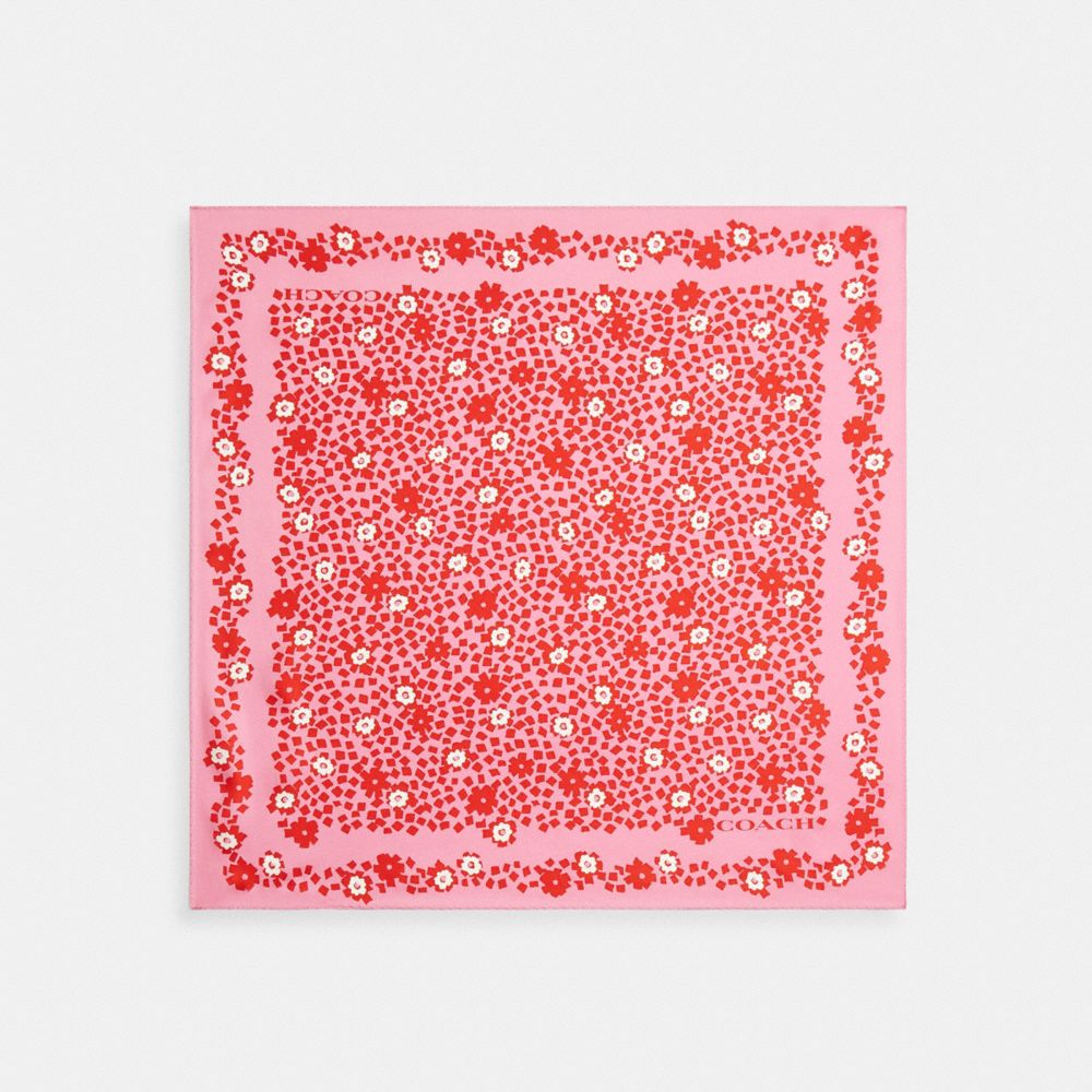 Country Club Floral Print Silk Bandana