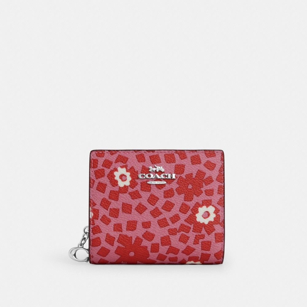 Snap Wallet With Floral Print