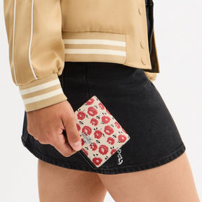 Snap Wallet With Floral Print