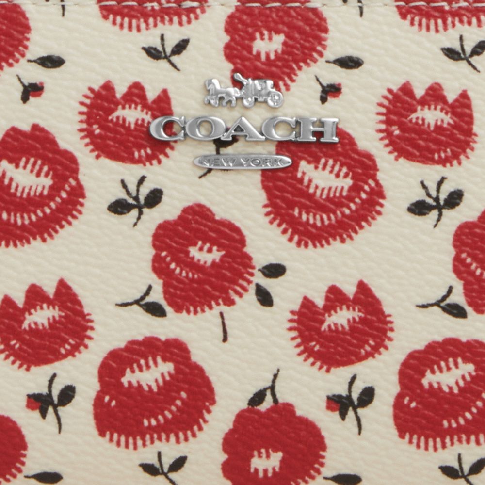 Snap Wallet With Floral Print