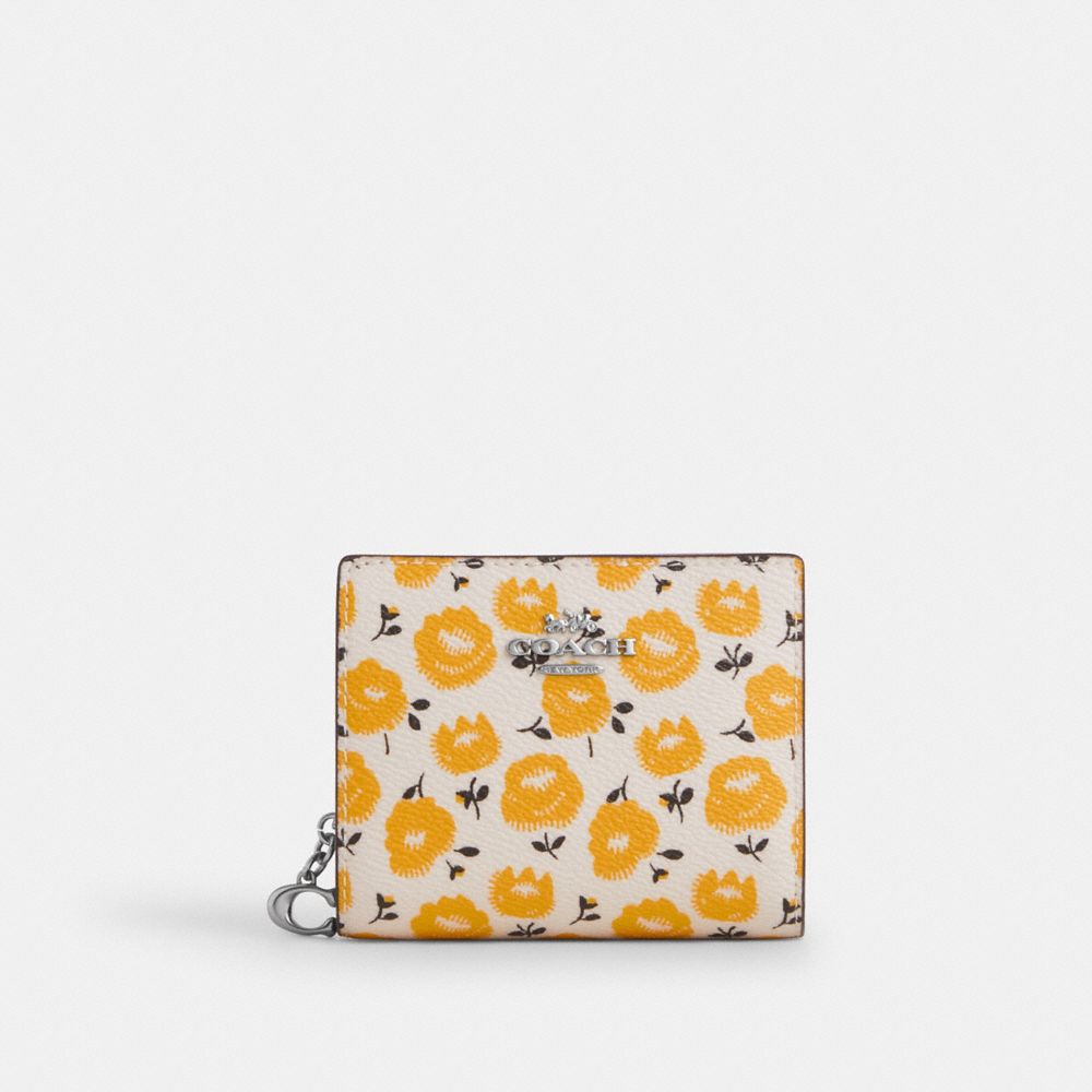 Snap Wallet With Floral Print