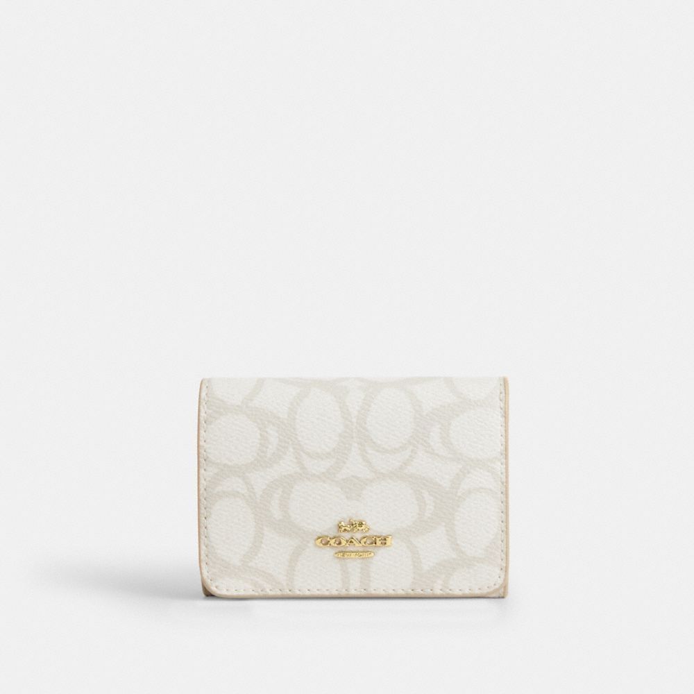 Card Holder Wallet In Sketch Signature Canvas