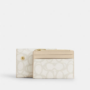 Card Holder Wallet In Sketch Signature Canvas