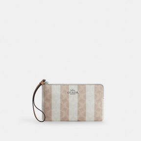 Large Corner Zip Wristlet In Signature Canvas