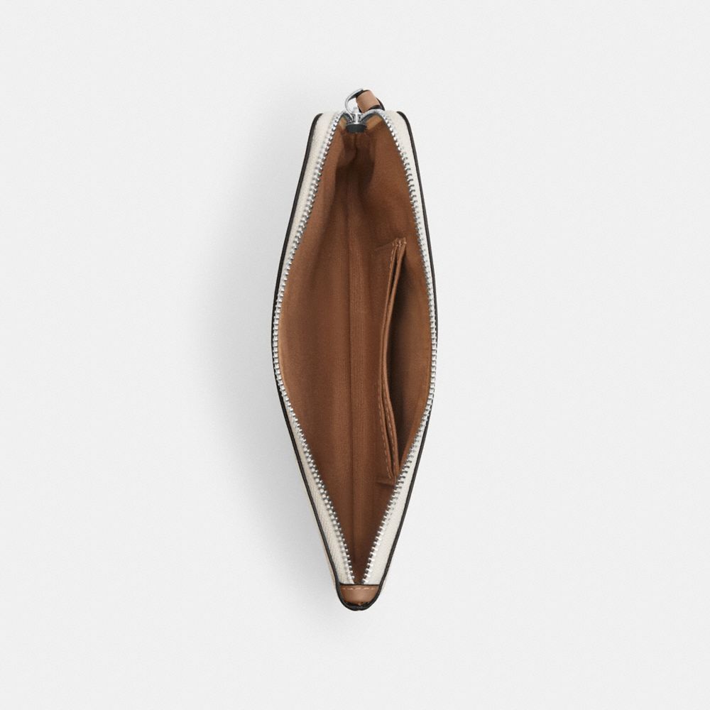 Large Corner Zip Wristlet In Signature Canvas