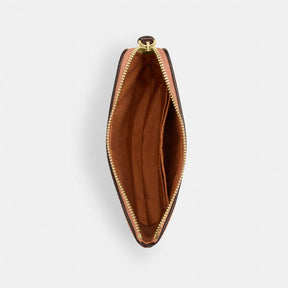 Corner Zip Wristlet With Shell Print
