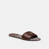 Slide Sandal In Signature Jacquard