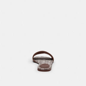 Slide Sandal In Signature Jacquard