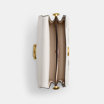 Chain Tabby Shoulder Bag With Sketch Print