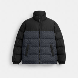 Signature Down Jacket In Recycled Polyester