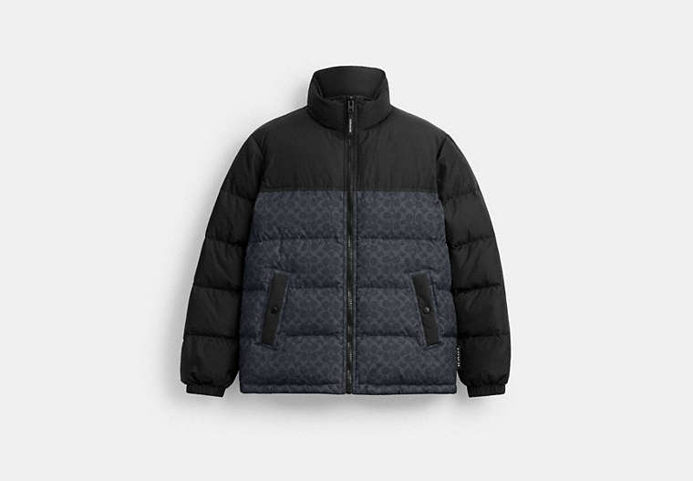 Signature Down Jacket In Recycled Polyester