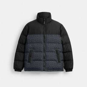 Signature Down Jacket In Recycled Polyester