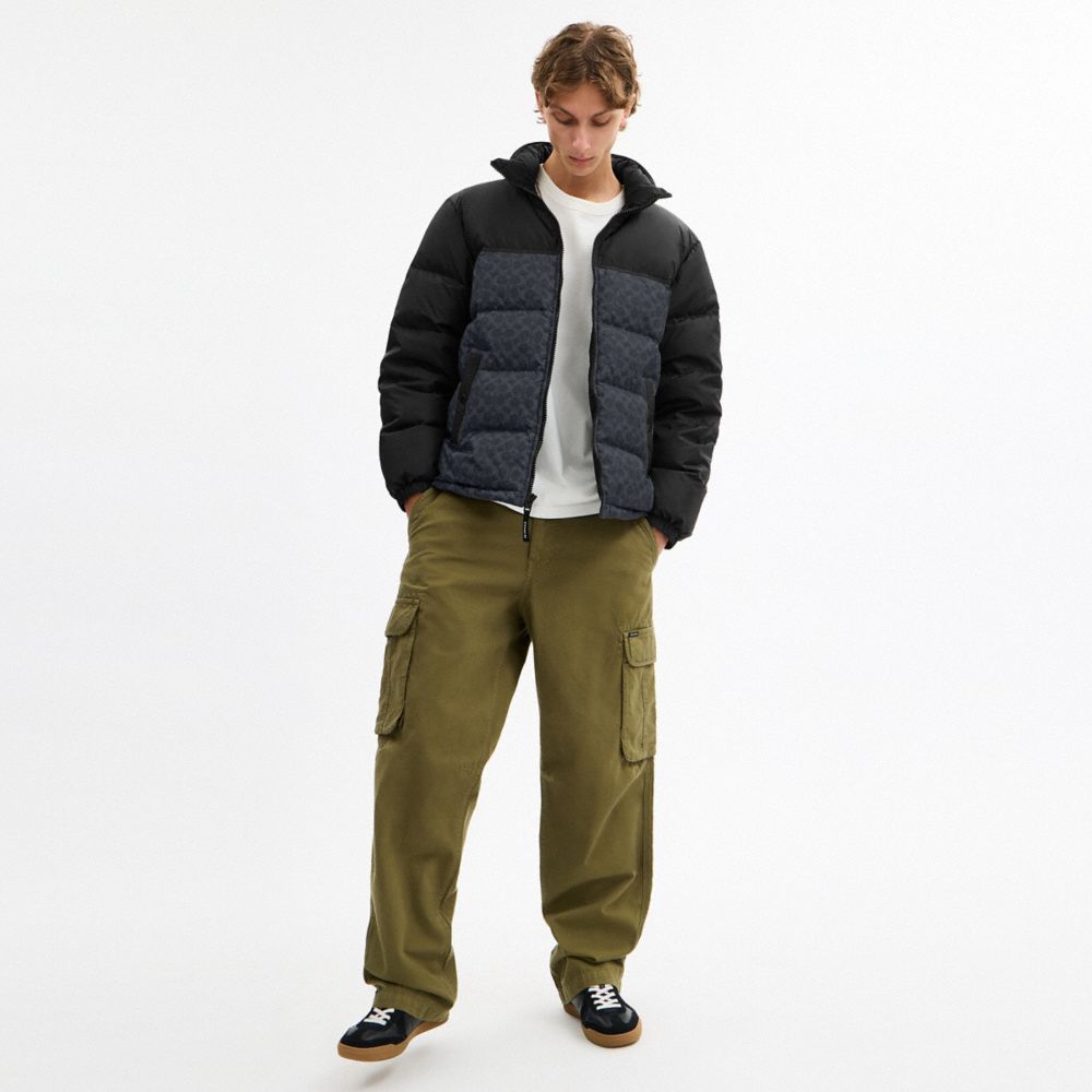 Signature Down Jacket In Recycled Polyester