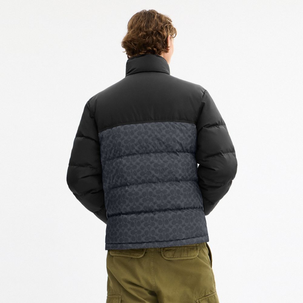 Signature Down Jacket In Recycled Polyester