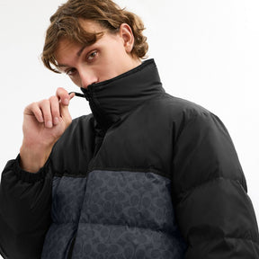 Signature Down Jacket In Recycled Polyester