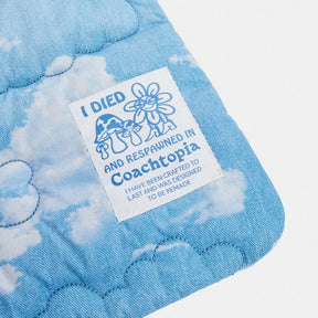Coachtopia Loop Quilted Flat Tote With Cloud Print