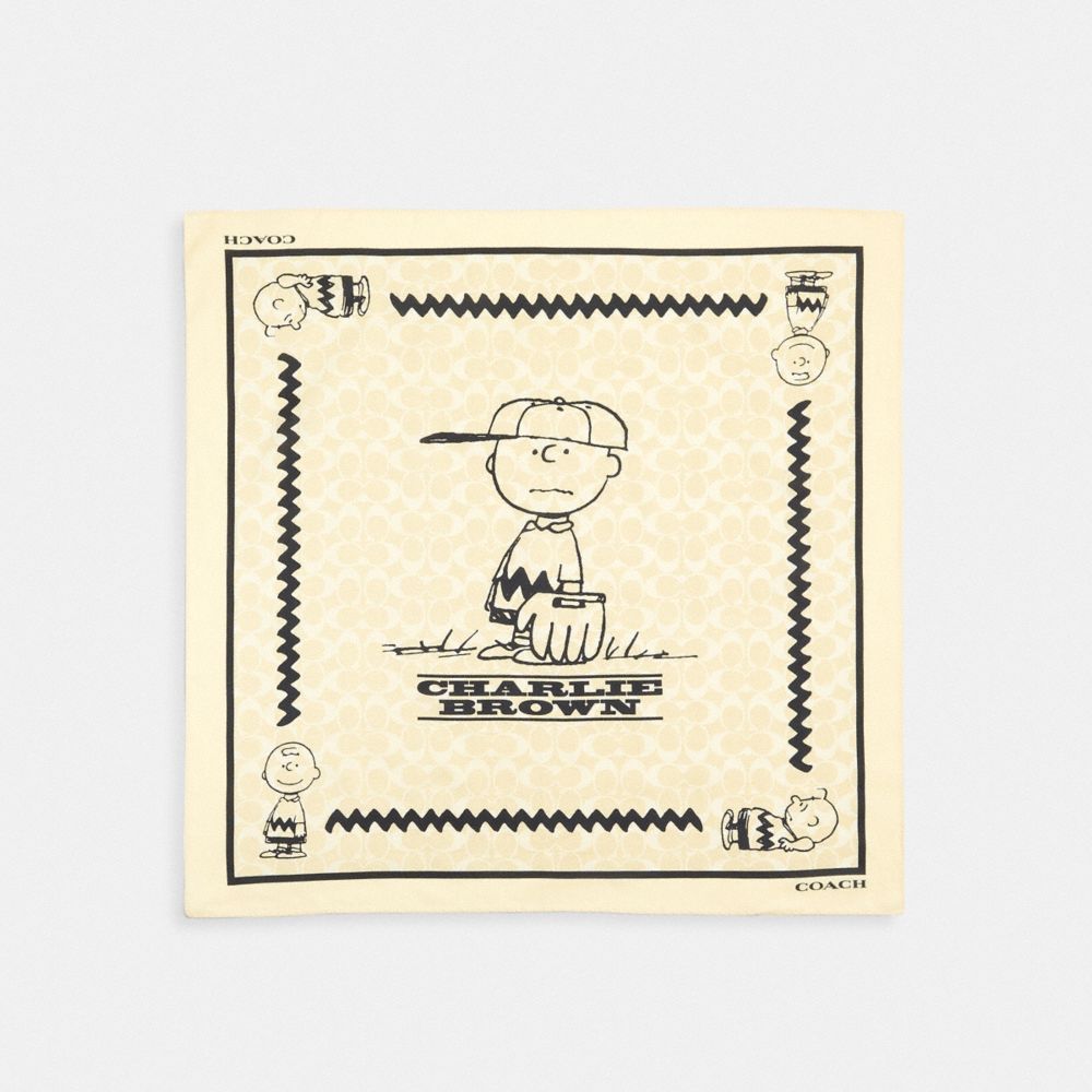 Coach X Peanuts Signature Charlie Brown Print Bandana
